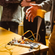 First prototype of Line Wobbler after the 48h game jam where it was created, Exile Game Jam, Denmark, 2014